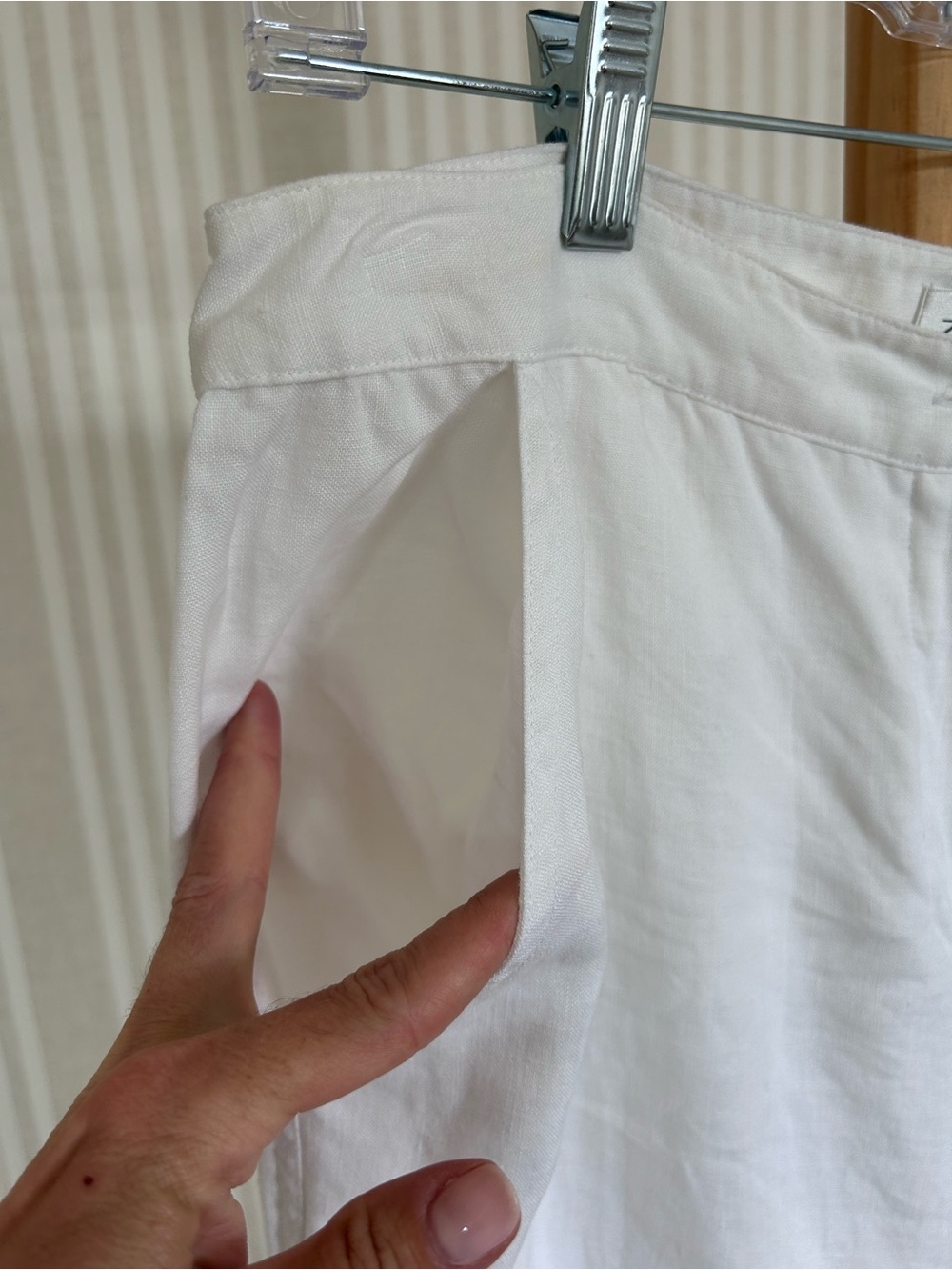 ZAPA PARIS White Linen Drawstring Balloon Pants Women’s Size 10 $400 Retail - Picture 9 of 11
